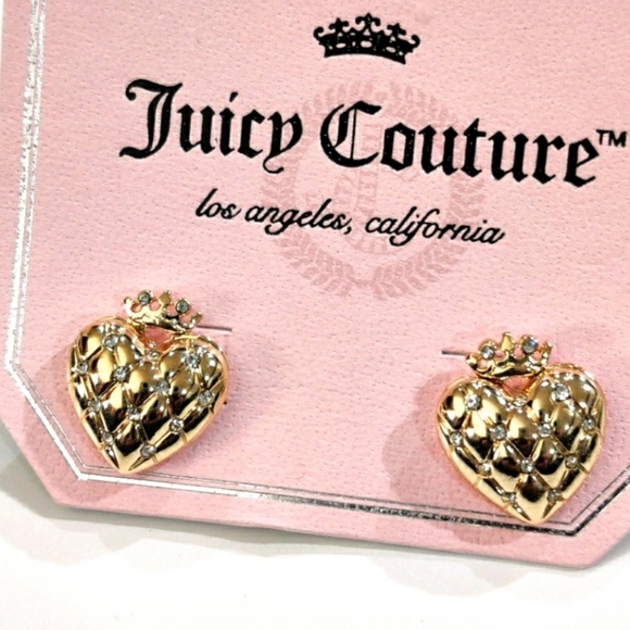 Juicy Couture Puffed Heart Earrings 👑 - Picture 5 of 10